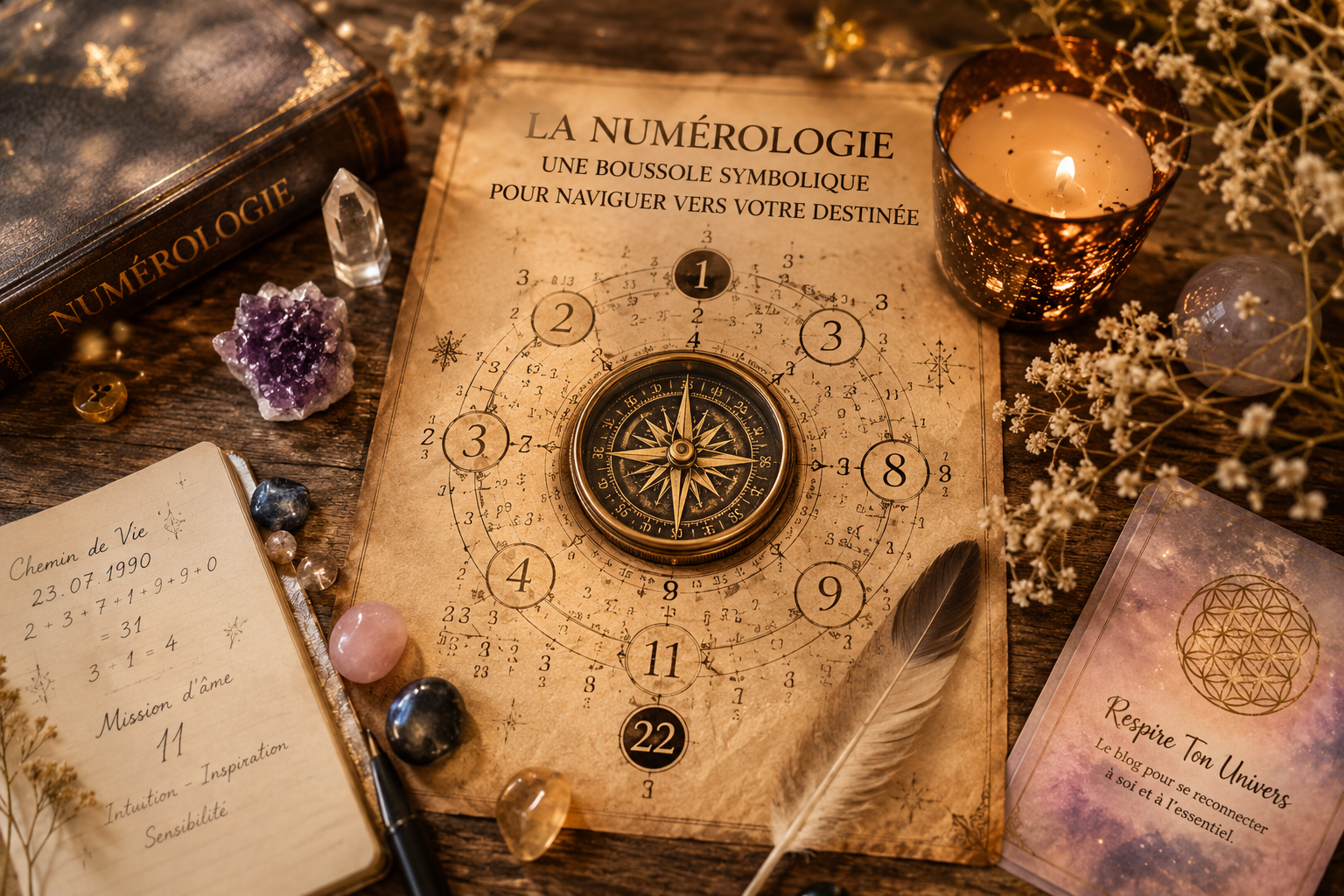 La Numérologie : une boussole symbolique pour naviguer vers votre destinée.